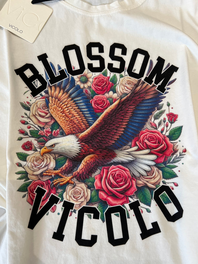ViCOLO•T-shirt aquila Blossom