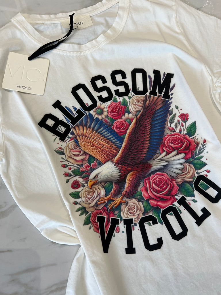 ViCOLO•T-shirt aquila Blossom