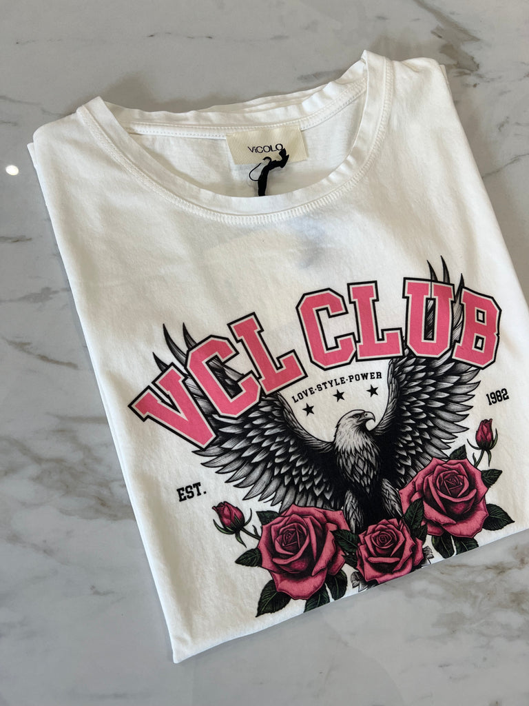 ViCOLO•T-shirt aquila+rose