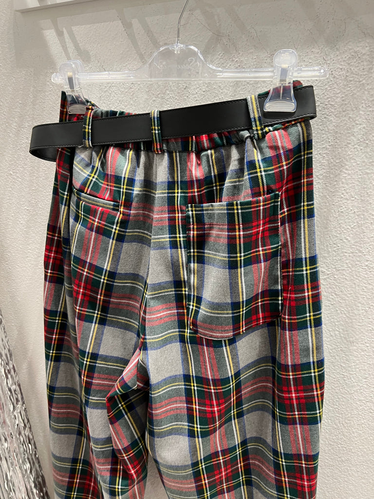 Souvenir-Pantalone morbido scozzese grigio