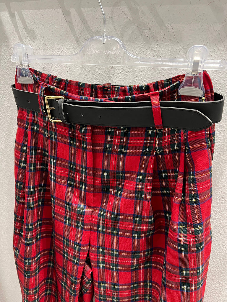 Souvenir-Pantalone morbido scozzese rosso