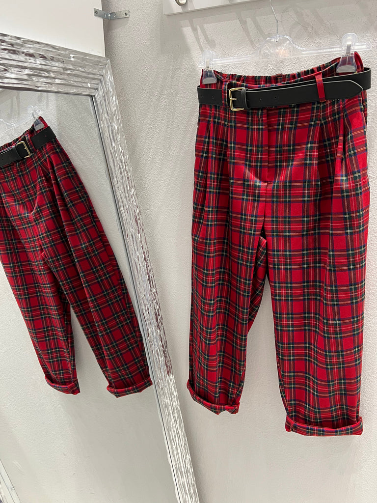 Souvenir-Pantalone morbido scozzese rosso