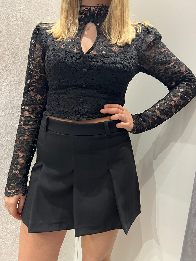 IMPERIAL•Gonna pieghe nero