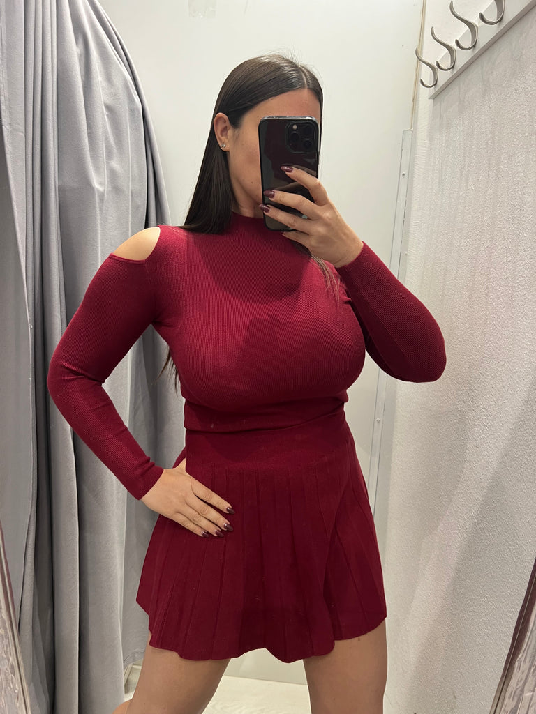 Maglioncino lupetto soffice viscosa apertura spalle•Più colori