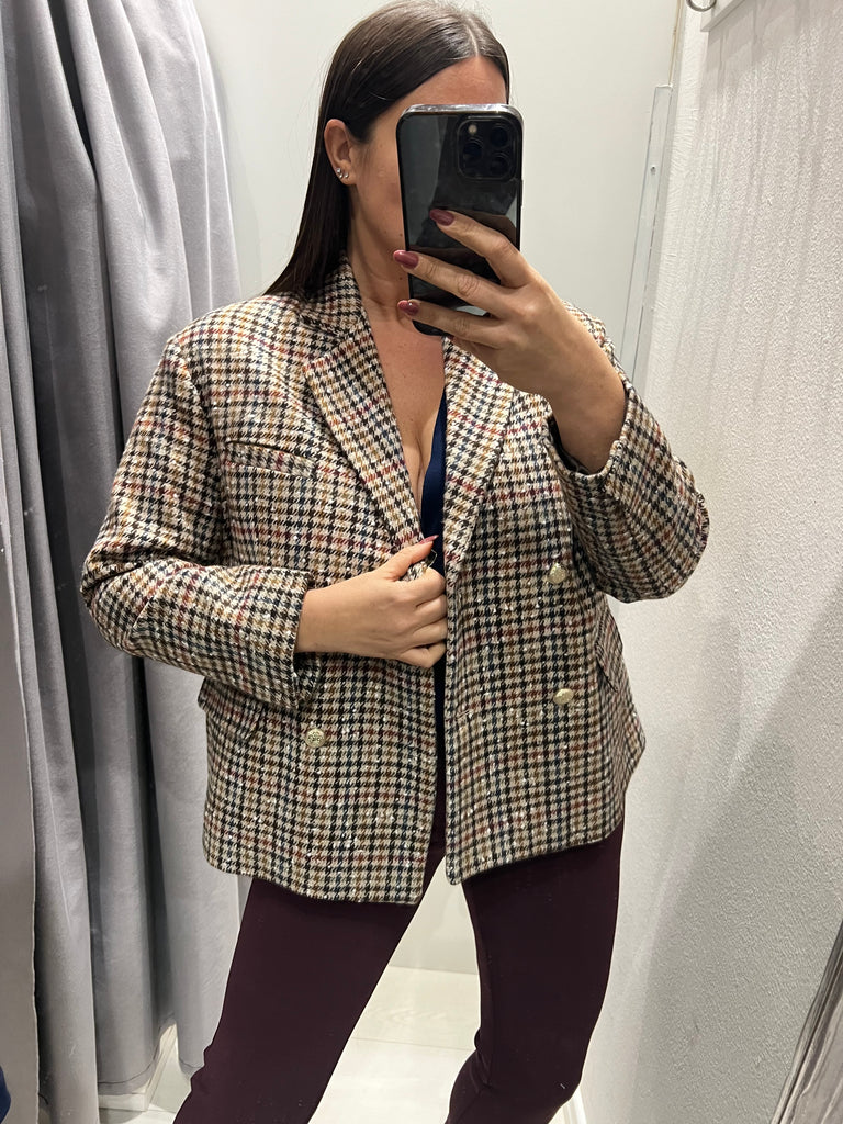 BLK30 HaveOne•Giacca cappottino over crop