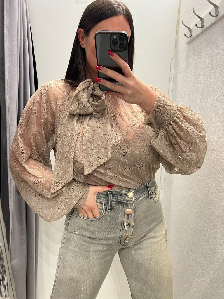 ViCOLO•Jeans Zoe bottoni gioiello lavaggio sabbiato