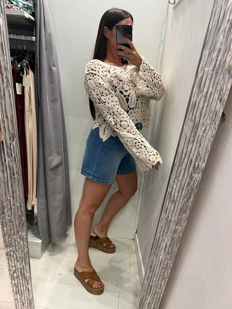 MSS💥HaveOne•Shorts in jeans con risvolto