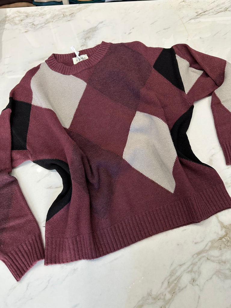 Susy Mix•Maglioncino scatoletta rombi•Più colori