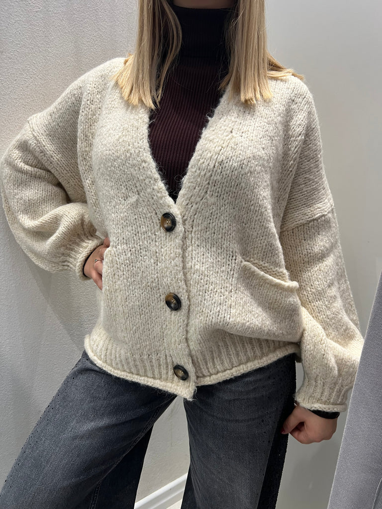 HaveOne•Cardigan over con manica palloncino•Più colori