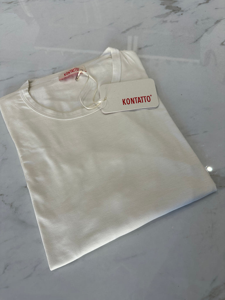 KONTATTO•Maglia viscosetta girocollo a manica lunga•Più colori