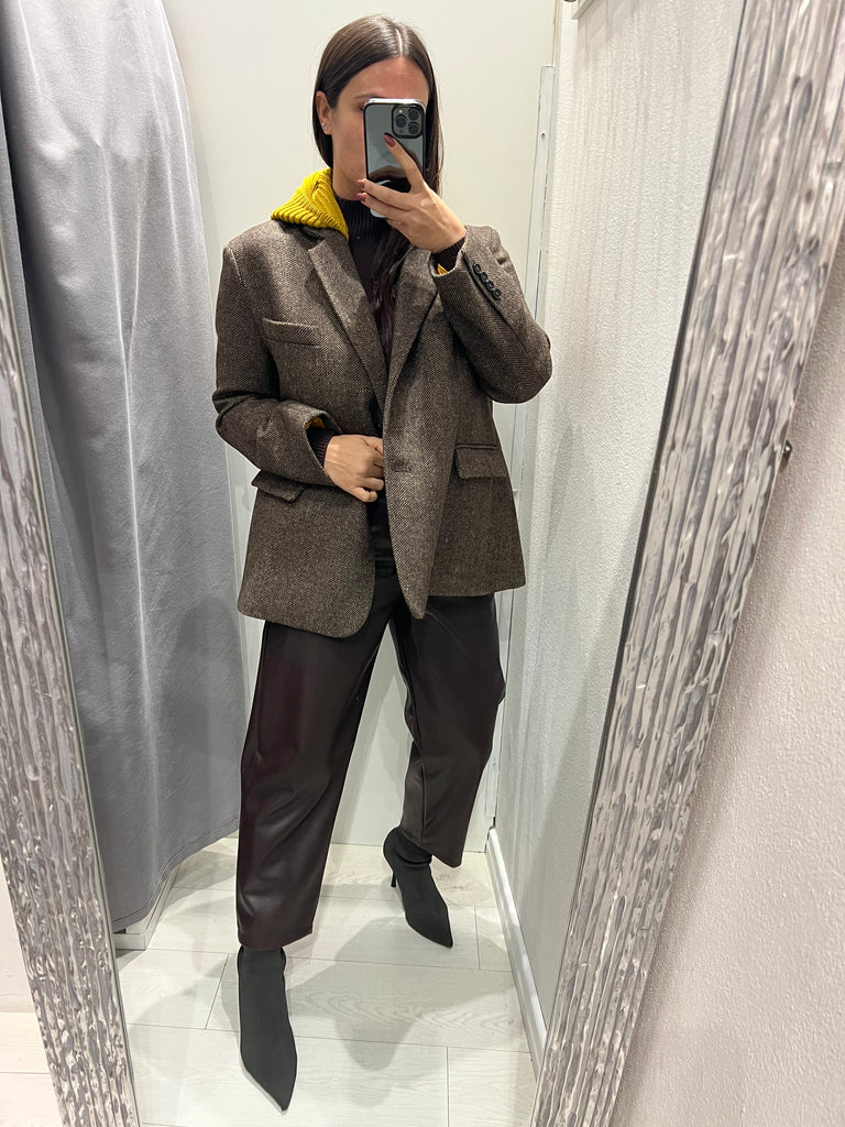 ViCOLO•Giacca cappottino cappuccio in maglia