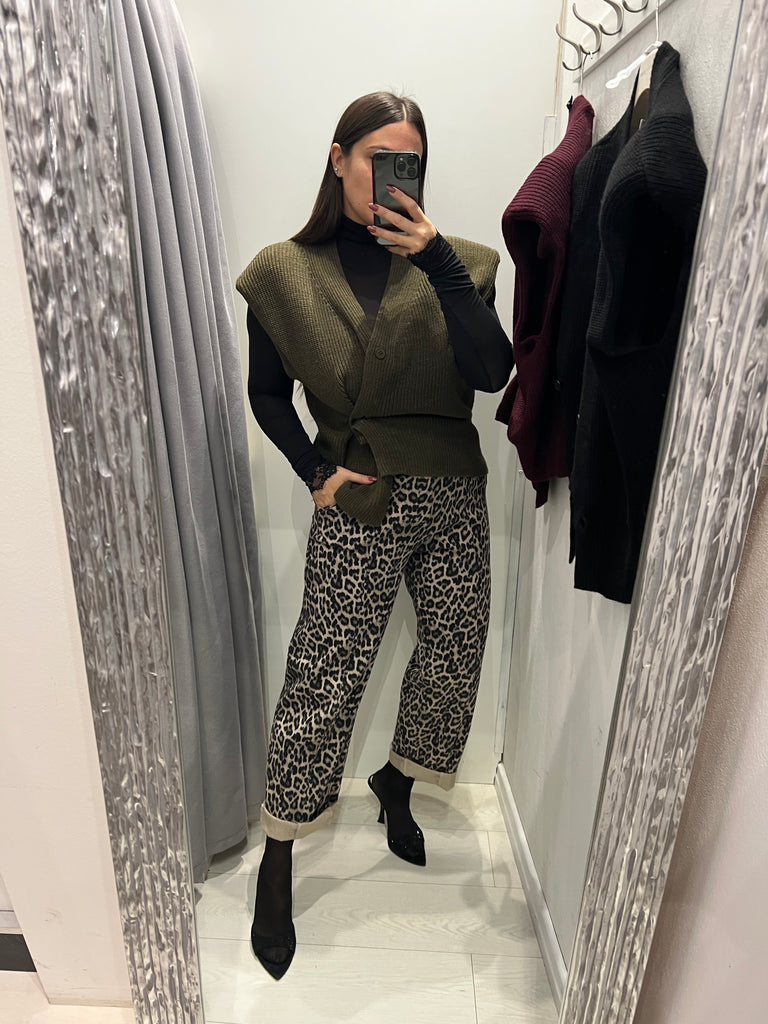 BLK30 HaveOne•Gilet spallotte e bottoni•Più colori