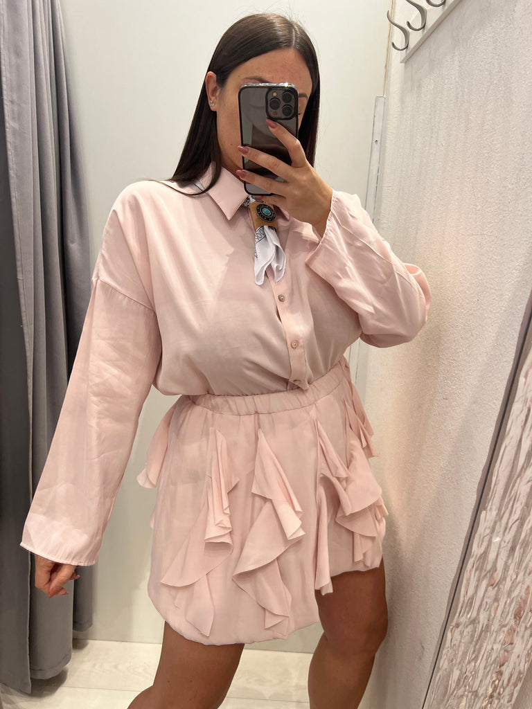 MSS💥HaveOne•Camicia rosa con bandana