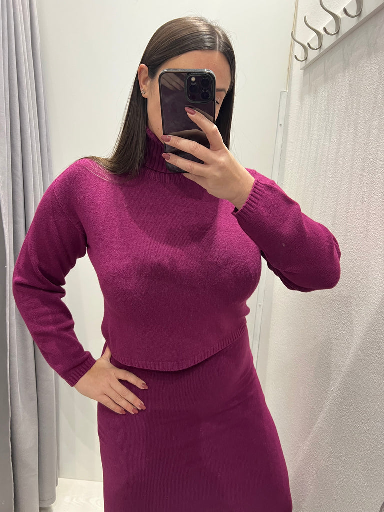 KONTATTO•Dolcevita crop misto angora•Più colori