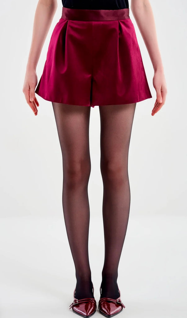 ViCOLO•Shorts bordeaux in velluto