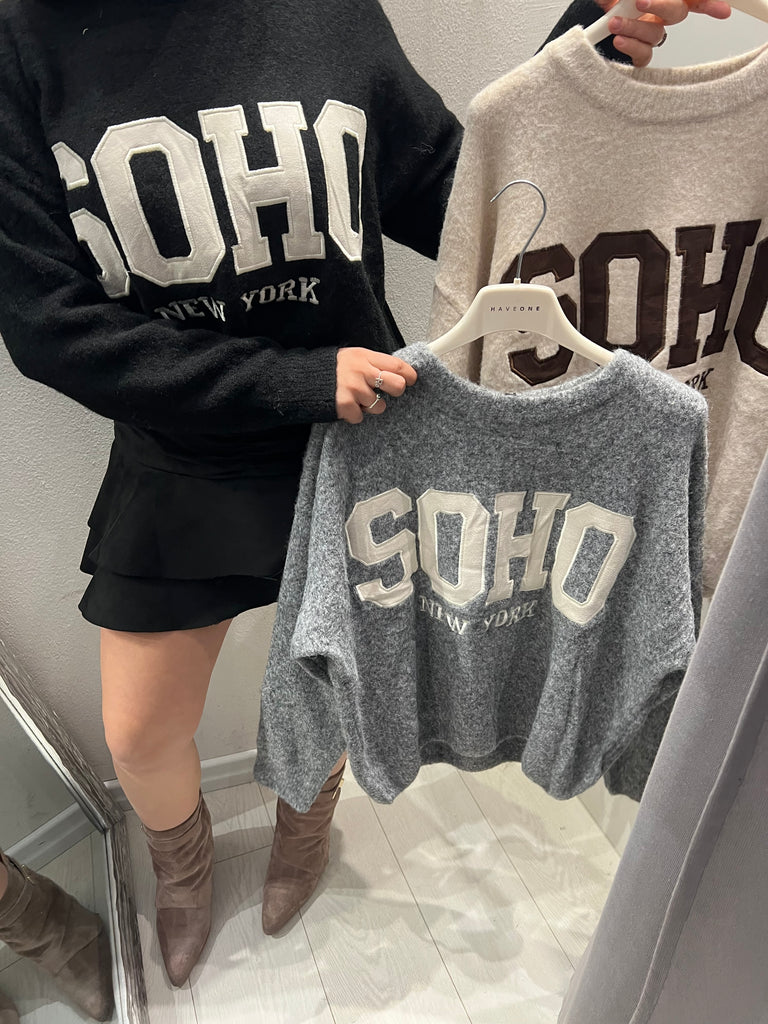 HaveOne•Maglione soffice SOHO NEW YORK•Più colori