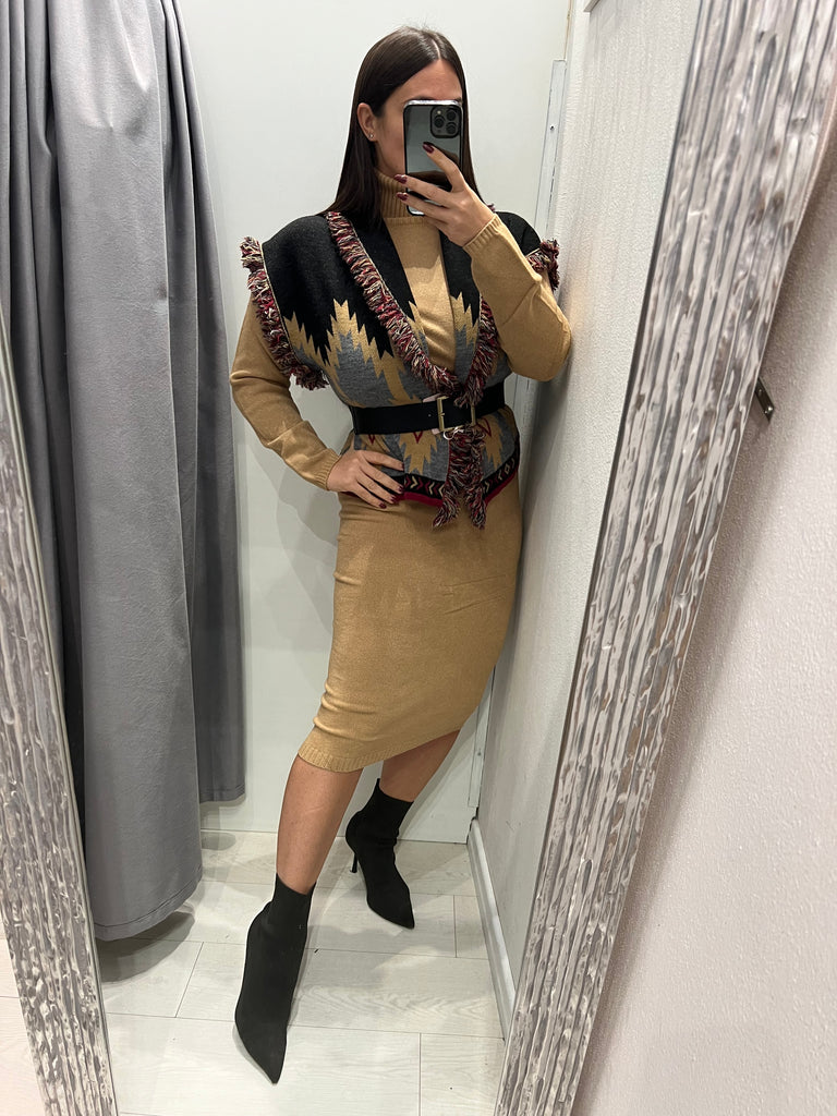 KONTATTO•Gonna in maglia misto angora•Più colori