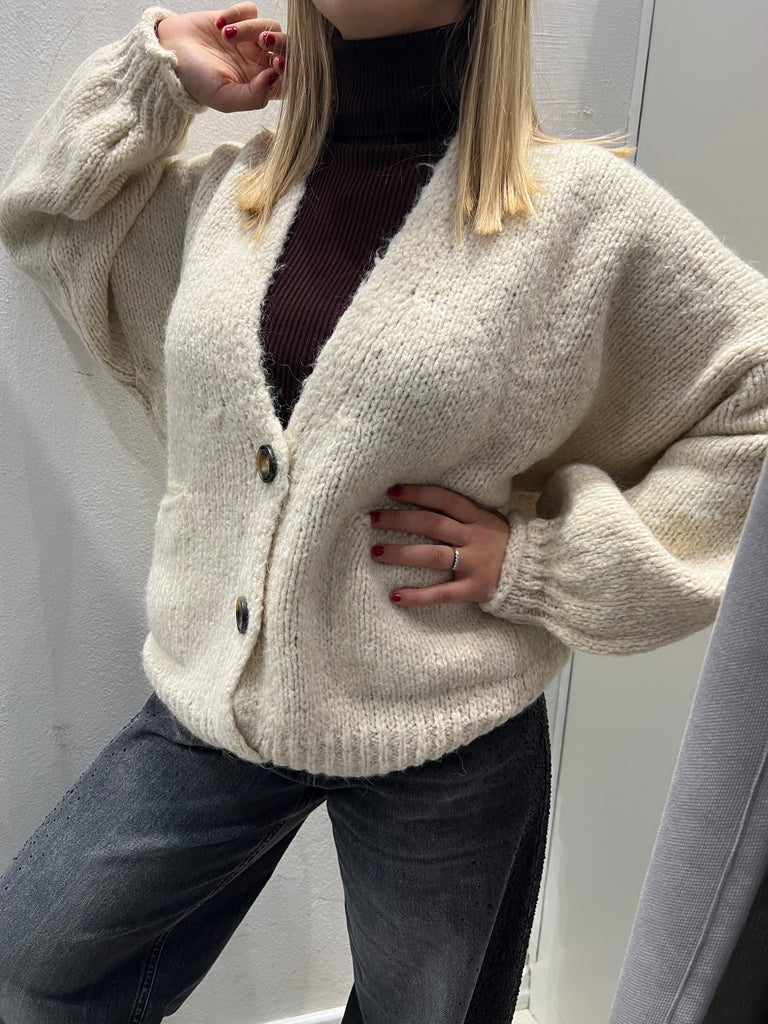 HaveOne•Cardigan over con manica palloncino•Più colori