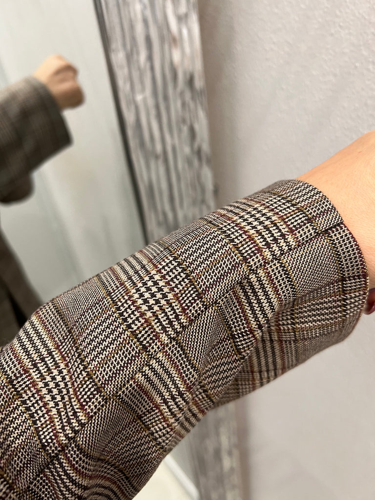 HaveOne•Giacca principe di Galles interno maculato