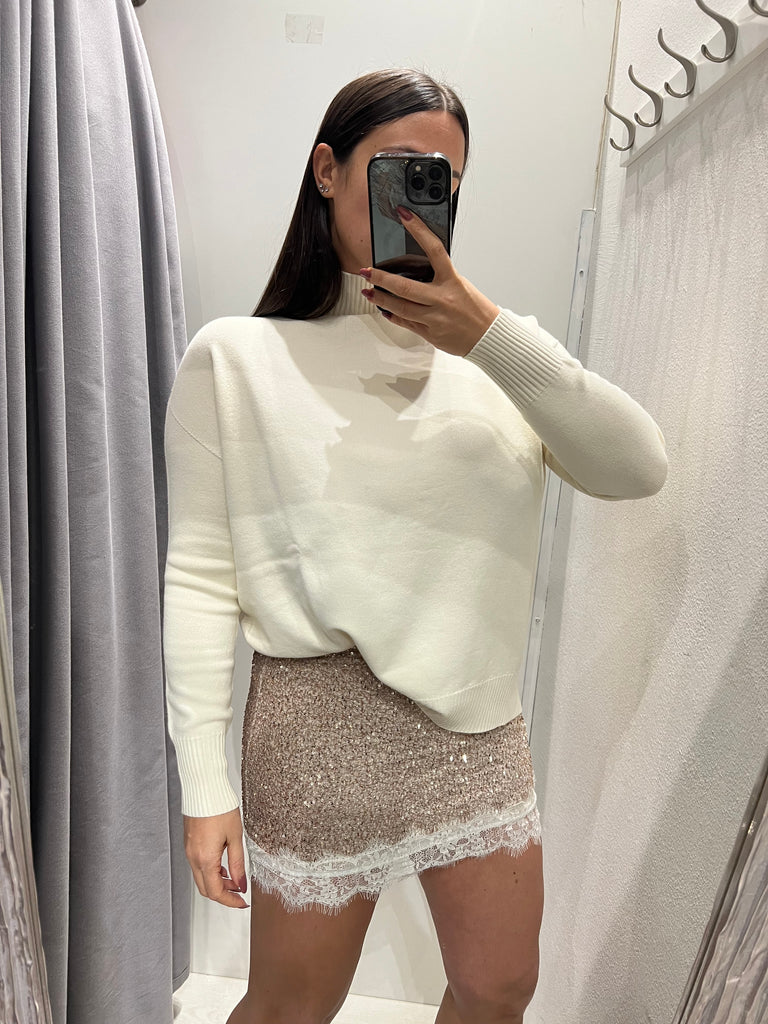 KONTATTO•Lupetto over Tender stondato estremità costine•Più colori