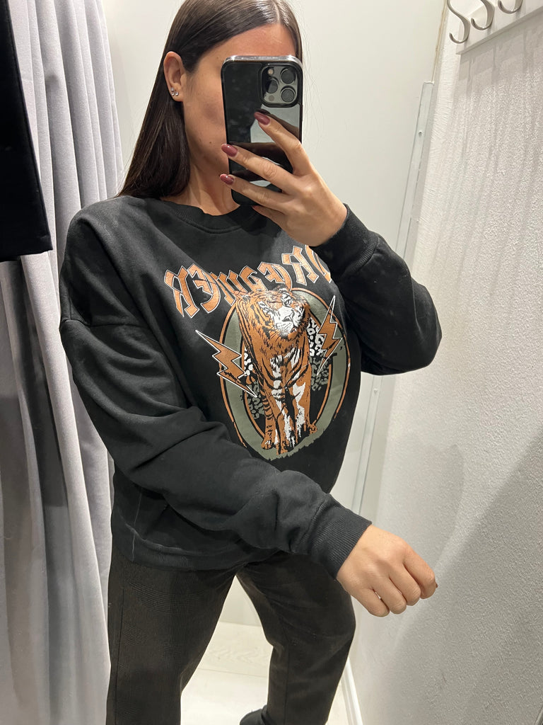 BLK30 HaveOne•Felpa Dreamer tigre interno felpato
