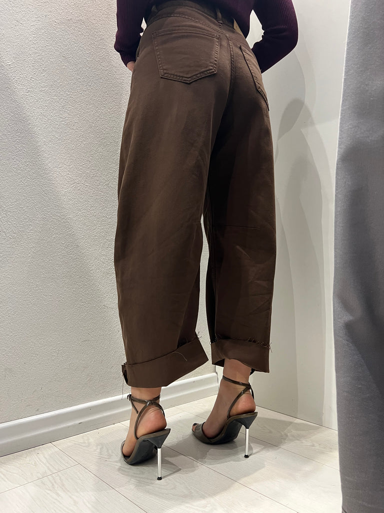 HaveOne•Jeans pantalone Barbara cioccolato