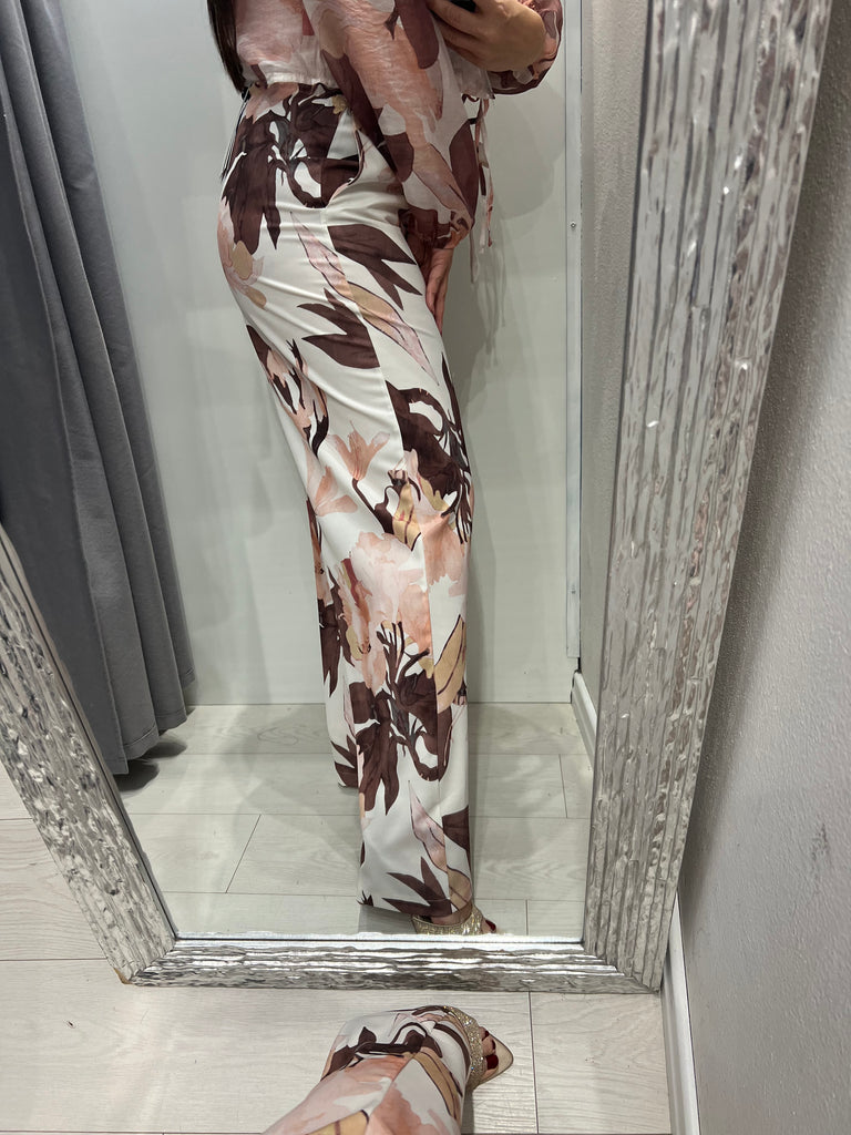 MSS💥HaveOne•Pantalone stampa floreale con coulisse