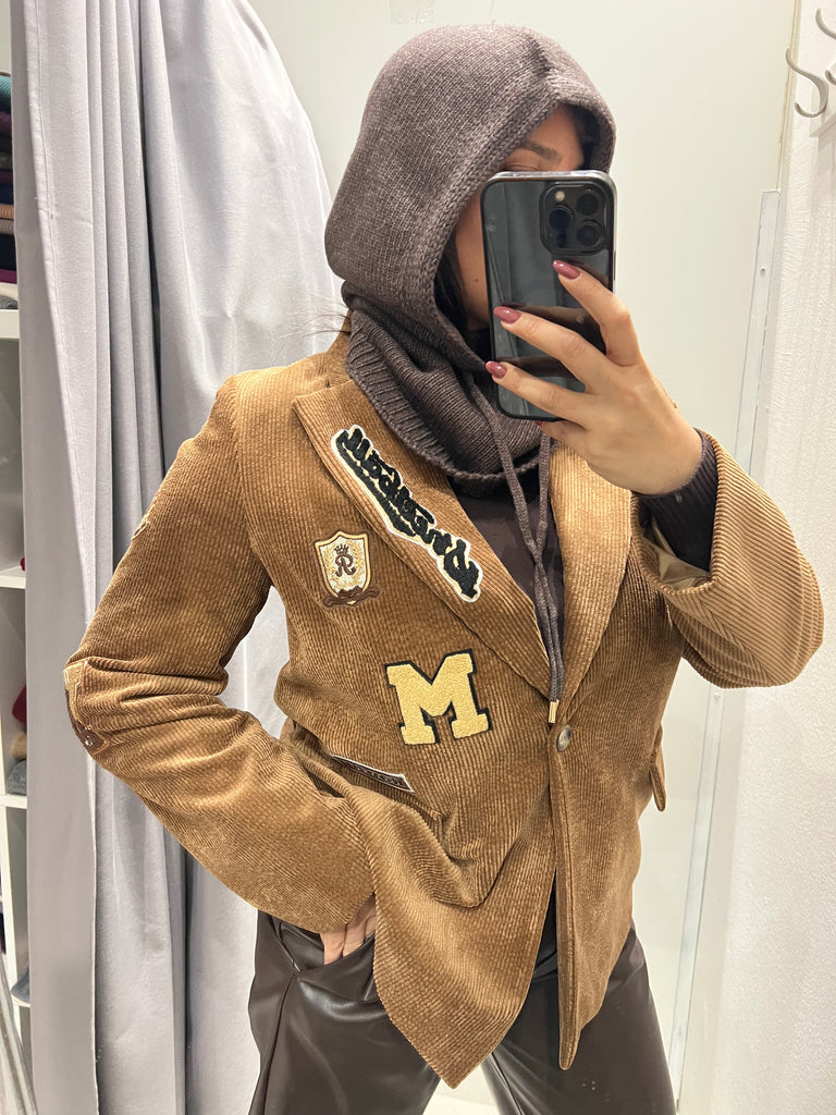 Susy Mix•Balaclava misto lana con laccio