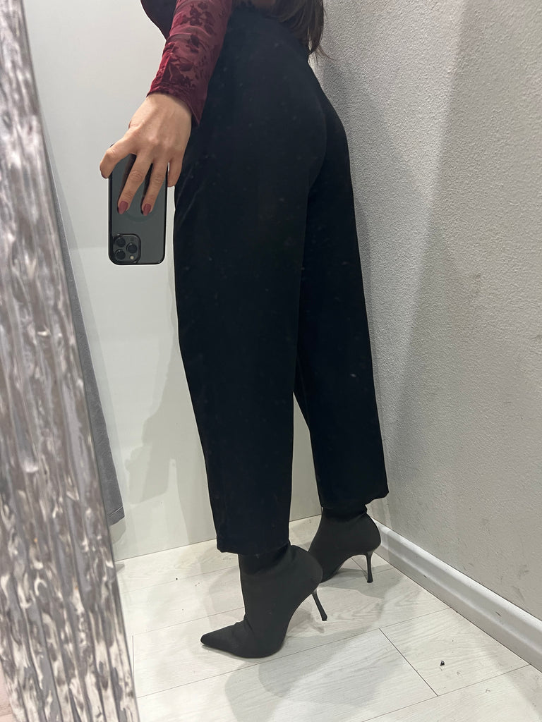 ViCOLO•Pantalone basic flanella nero