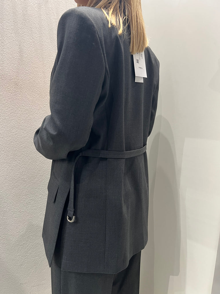 IMPERIAL•Giacca doppiopetto con cinturina grigio Garçon