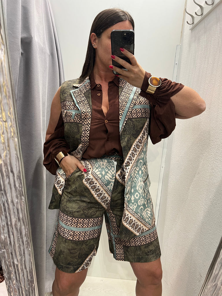 🚨HaveOne•Camicia manica aperta•Cioccolato