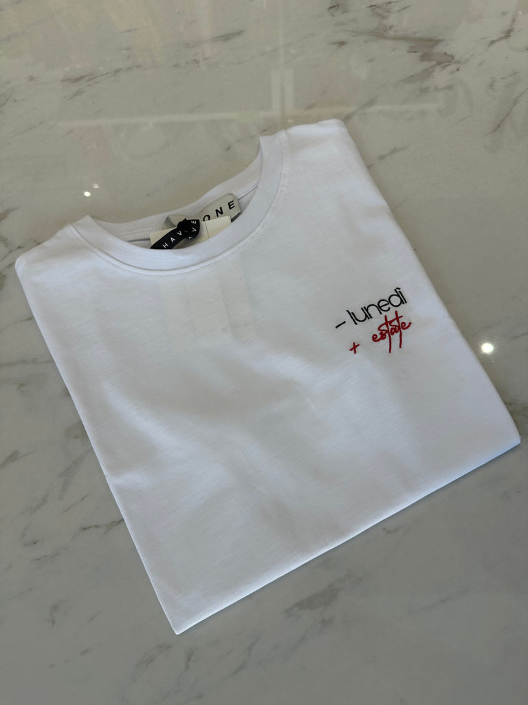 MSS💥HaveOne•T-shirt scritta -lunedì+estate