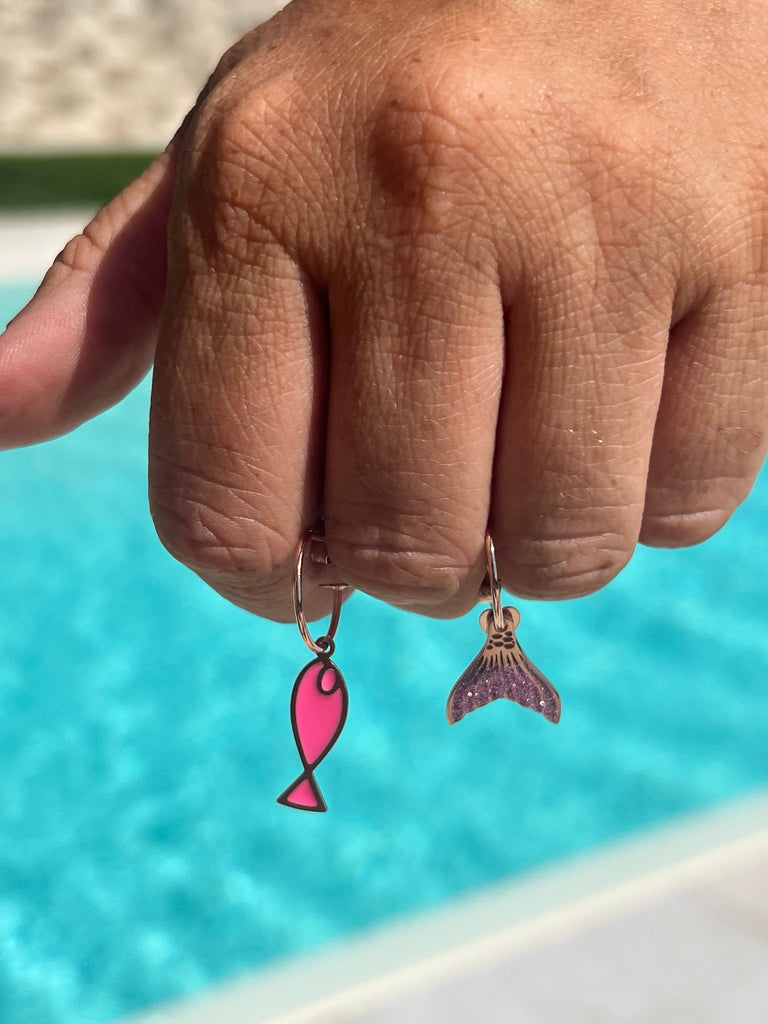 La Vie•Orecchino singolo ad anello con charm•Scegli il tuo