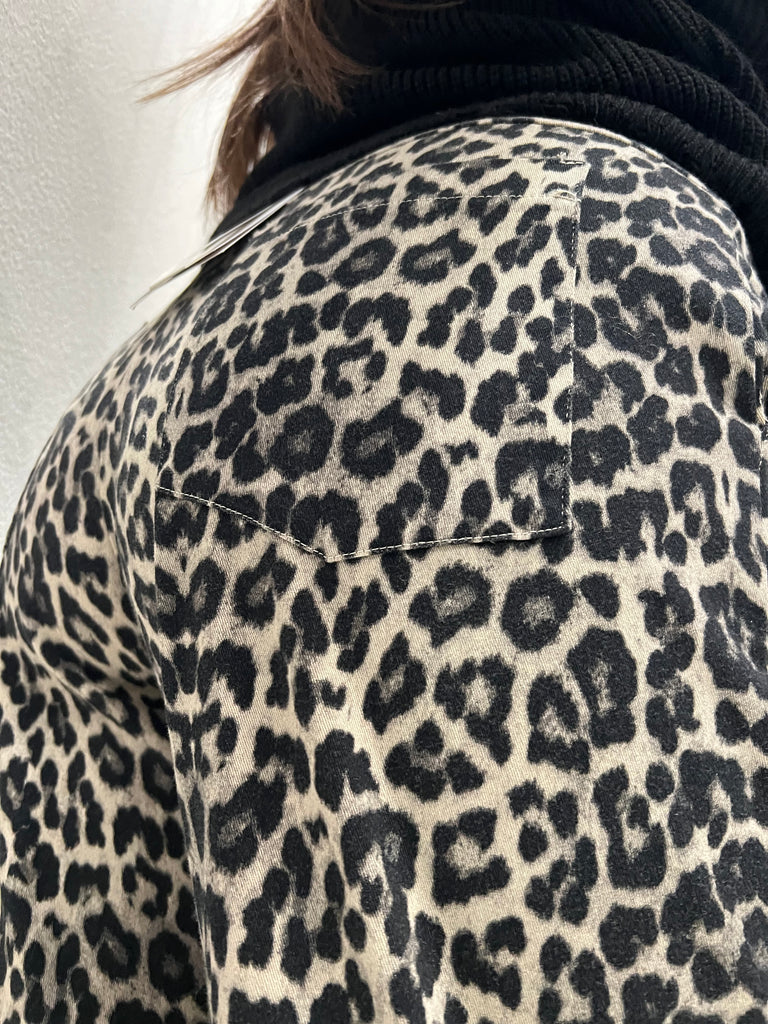 HaveOne•Pantalone maculato gamba dritta