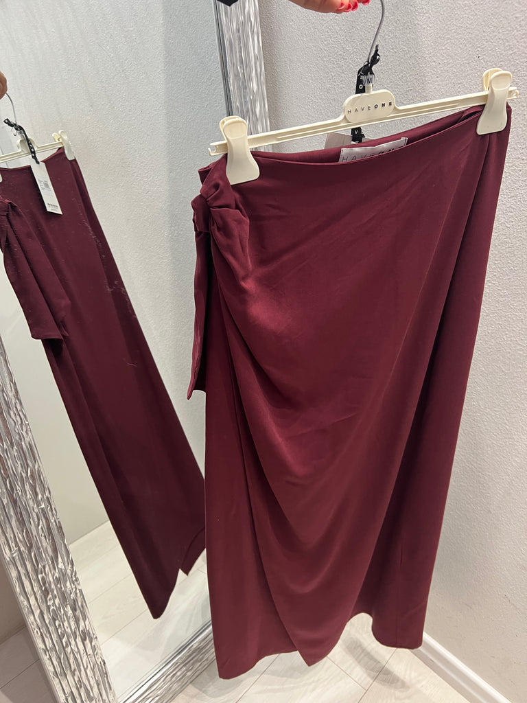 MSS💥HaveOne•Gonna lunga pareo bordeaux india