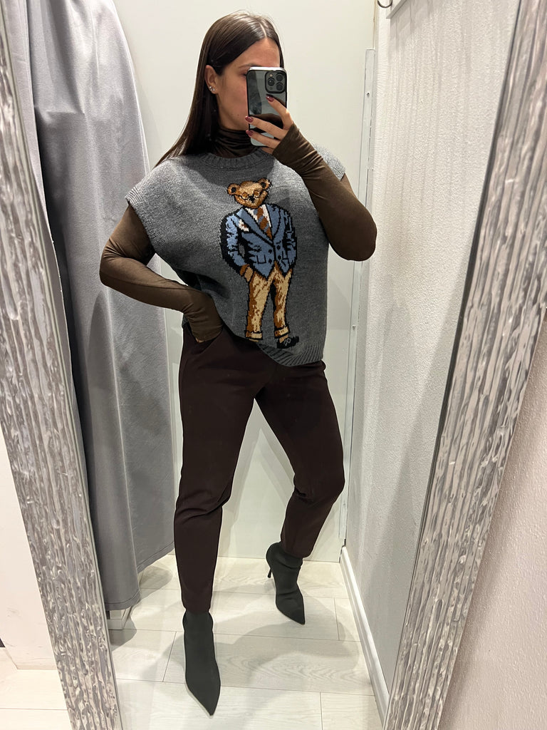 BLK30 HaveOne•Gilet teddy over• Più colori