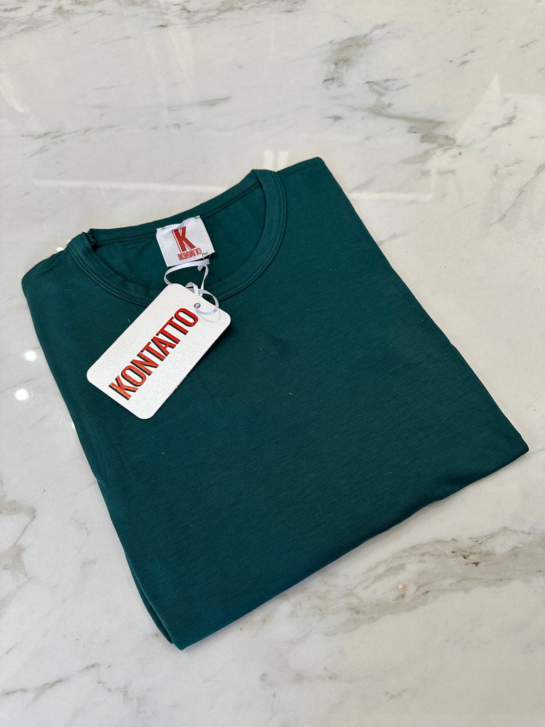 KONTATTO•Maglia viscosetta girocollo a manica lunga•Più colori