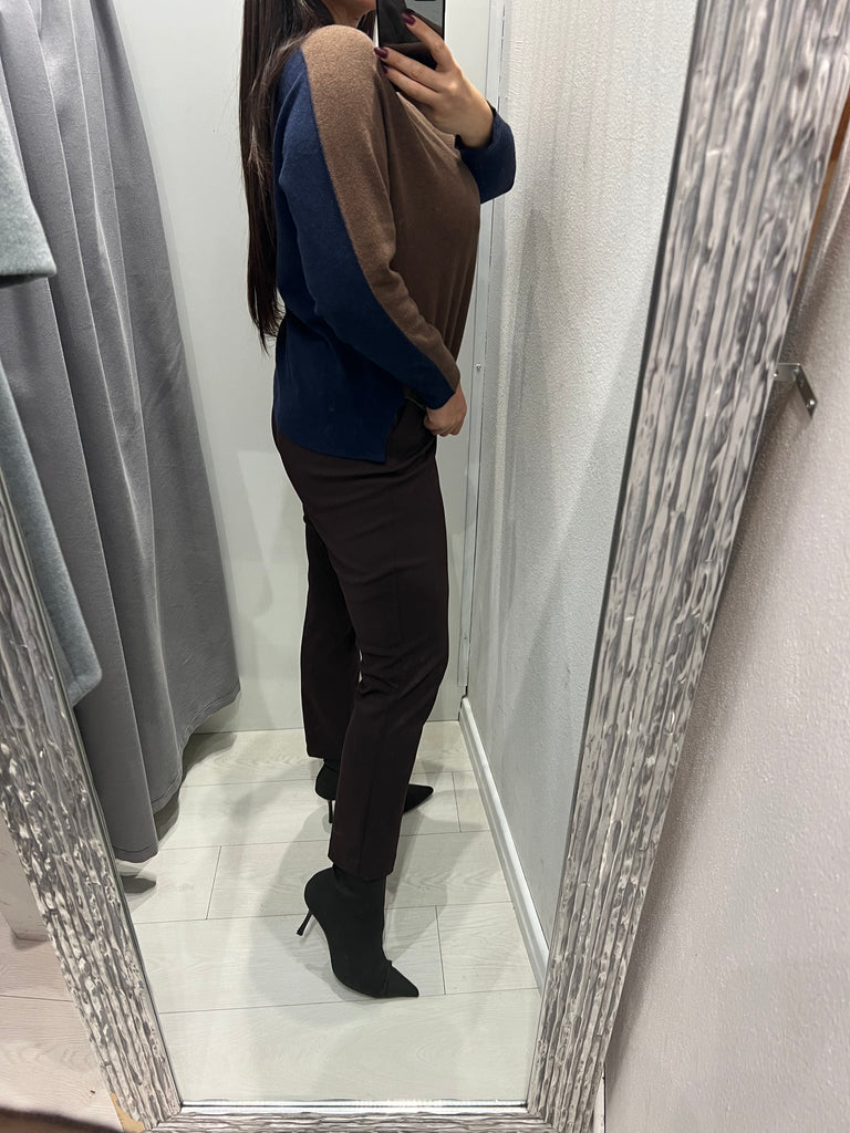 ViCOLO•Maglione bicolor misto cashmere•Più colori