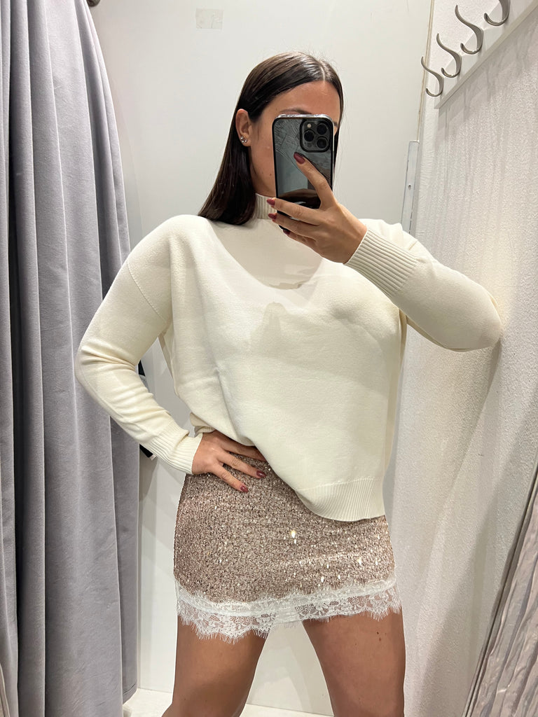 KONTATTO•Lupetto over Tender stondato estremità costine•Più colori