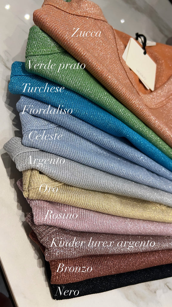 EVER ViCOLO•Canotta scollo V con lurex•Più colori