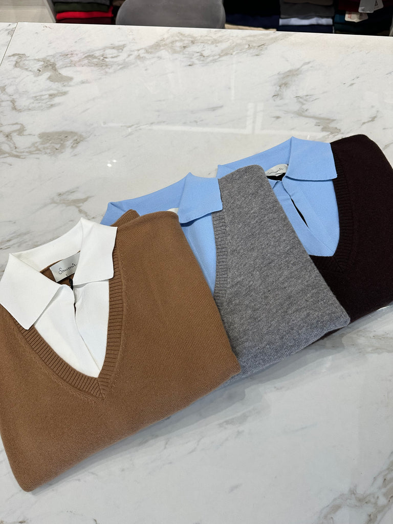 Souvenir•Maglioncino colletto•Più colori