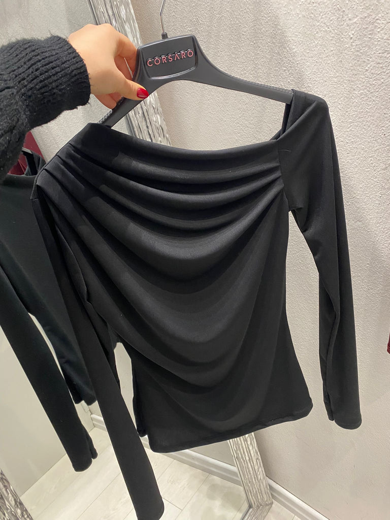 Corsaro•Maglia elasticizzata drappeggi•Più colori