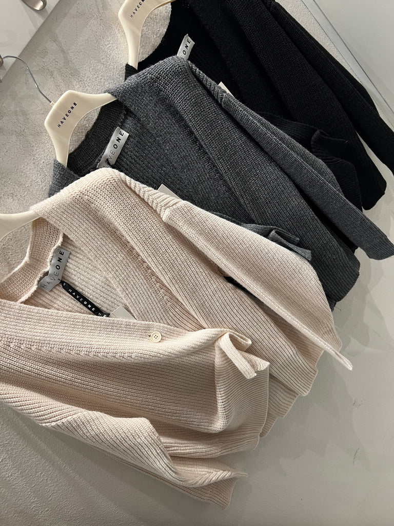 BLK30 HaveOne•Cardigan bottoni•Più colori