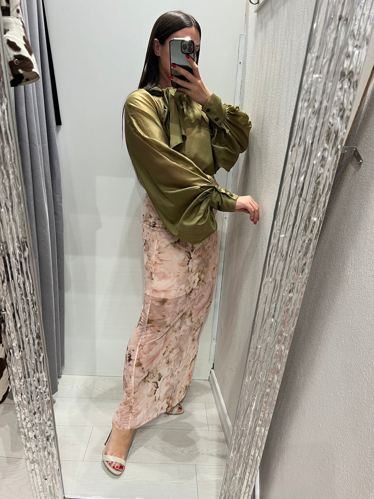 HaveOne•Gonna tulle stampa floreale