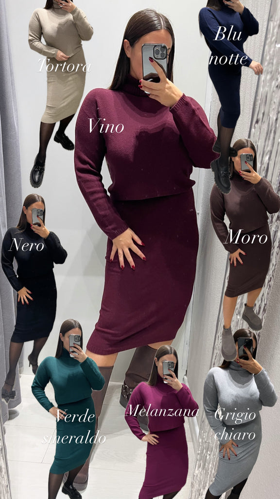 KONTATTO•Dolcevita crop misto angora•Più colori
