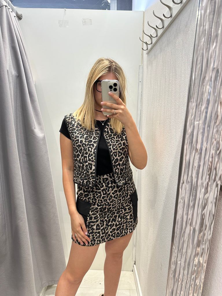🚨IMPERIAL•Gilet maculato senza chiusura
