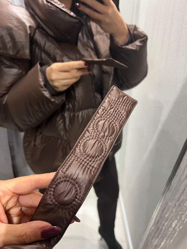 ViCOLO•Giubbino piumino con cappuccio bottoni calamita