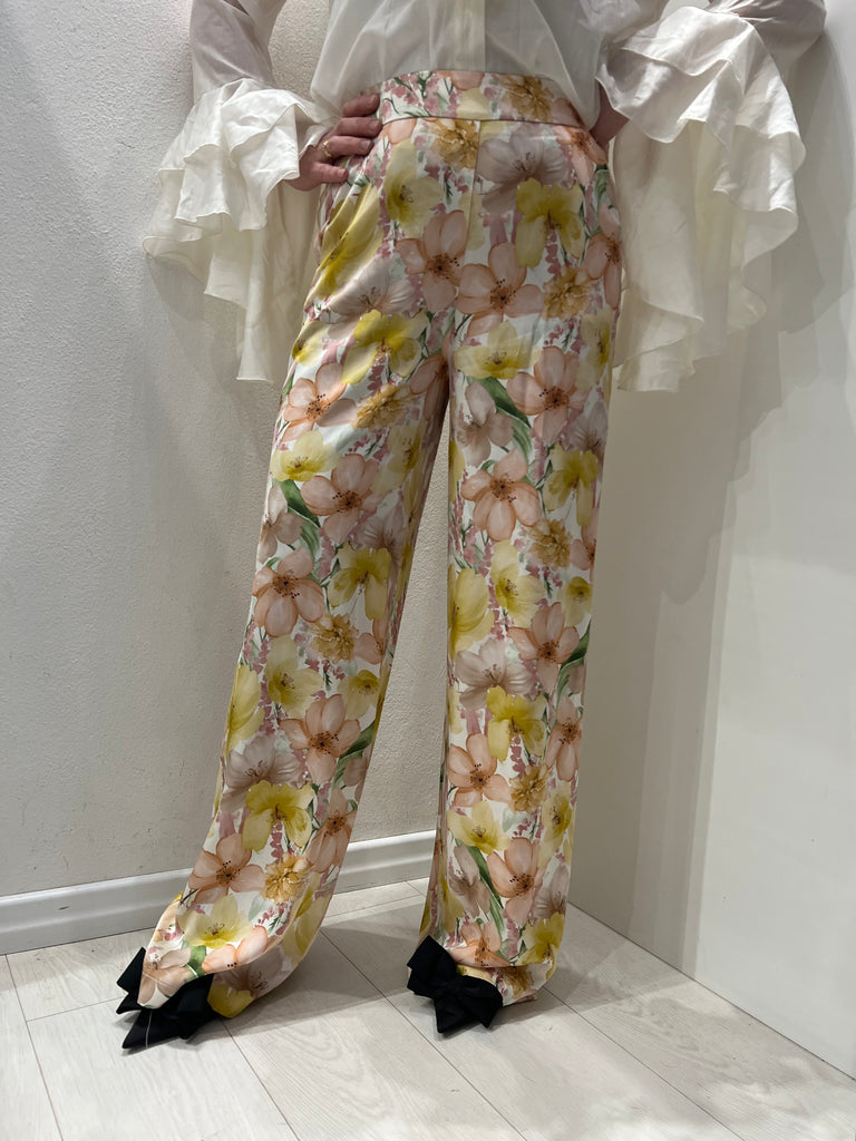 MSS💥ViCOLO•Pantalone palazzo floreale elastico