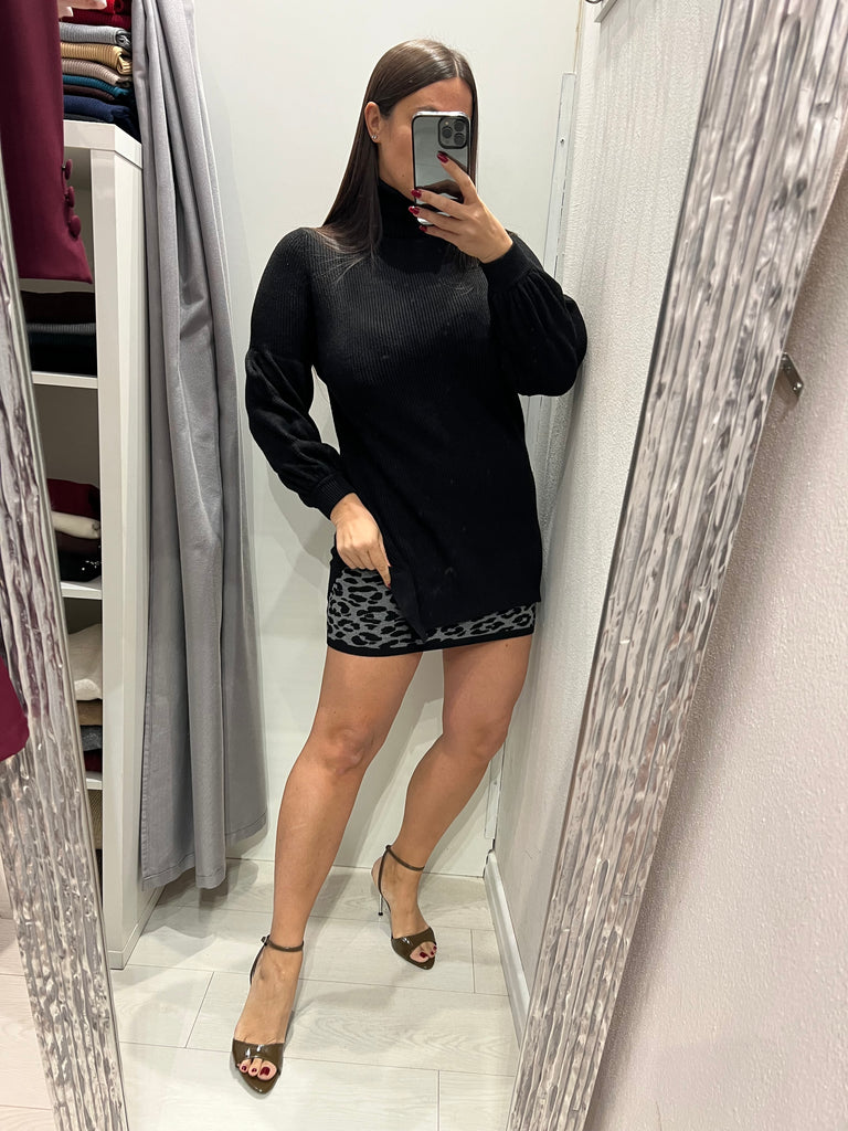 🚨HaveOne•Maxi dolcevita abitino arricci maniche•Più colori