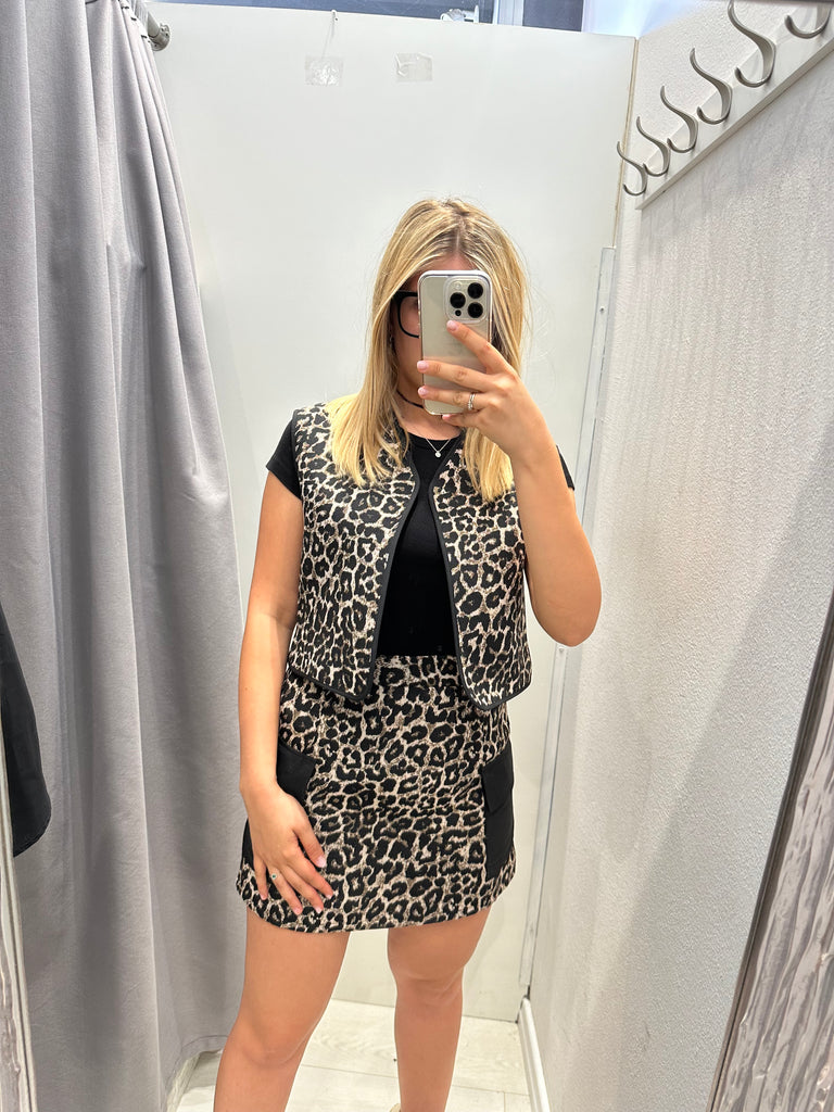 🚨IMPERIAL•Gilet maculato senza chiusura